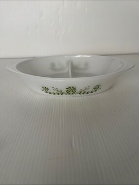 Vintage Glasbake Divided Baking Dish